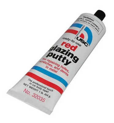 US Chemical And Plastics 1Lb Red Automotive Glazing Putty Ready To Use (32035)