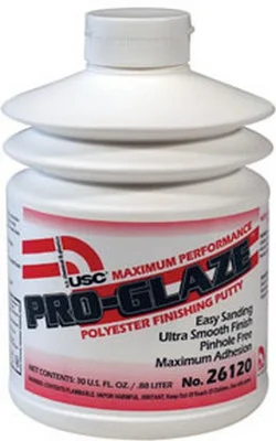 US Chemical And Plastics 30Oz Pro-Glaze Polyester Finishing Putty (26120)