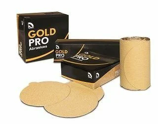 US Chemical And Plastics 6" Velcro Sanding Discs Gold 50-Pk 150-Grit (82409)