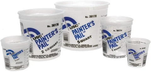 US Chemical And Plastics 8Oz Paint Pail With Ratio Measurement 300-Pack (36182)