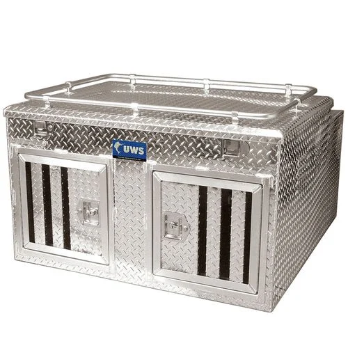UWS Two Door Dog Box, 48 In. x 48 In. x 27 In., DB-4848N