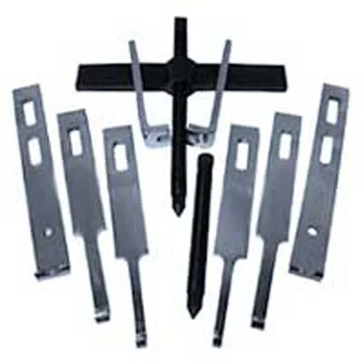 V8 Tools 4210 Straight Bar Puller Set, 10 Ton Capacity, Four Sets Of Jaws, 2 Forcing Screws, 2 Way Crossarm