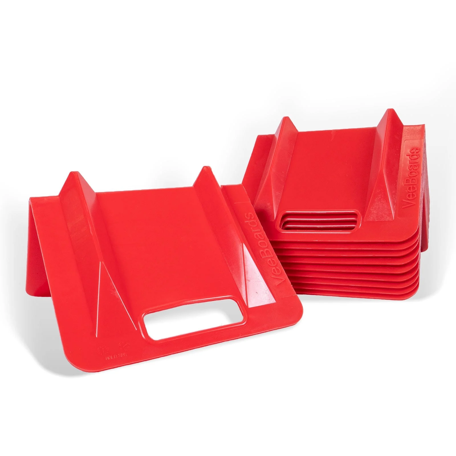 VeeBoards 10" Plastic Corner Guard w/ 4-1/2" Slot For Strap (8" x 8" x 10") | 10-Pack
