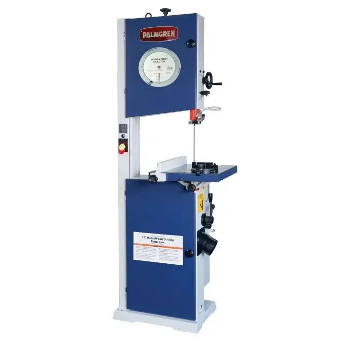 Vertical wood/metal band saw, 15" floor model