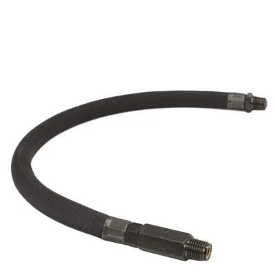 VIAIR 24-inch Stainless Steel Braided Leader Hose with Black Sleeve (92796)