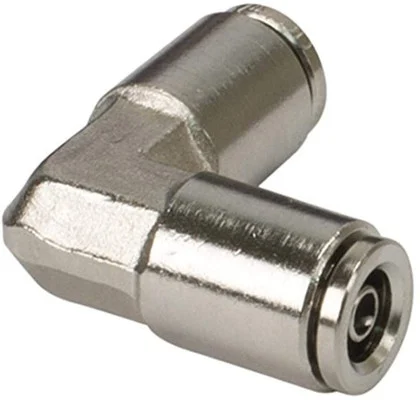 VIAIR 3/8 to 3/8 Inch 90 Degree Elbow Union Nickel Brass 10 Pack (13834-BP)