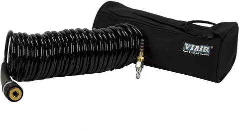 VIAIR 30ft Extension Black Braided Coil Hose with Quick Connect (00031)