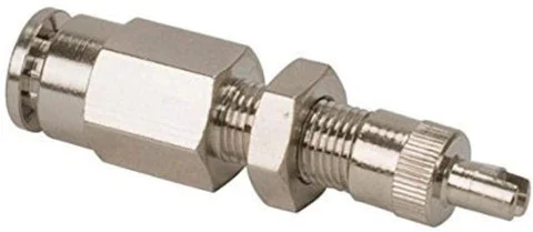 VIAIR DOT Inflation Valve for 1/4" Air Line PTC Style Nickel Plated (11490-BP)