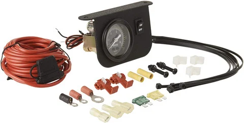 Viair Illuminated Dash Panel Gauge Kit 150 PSI 20 Amp with Accessories (10061)