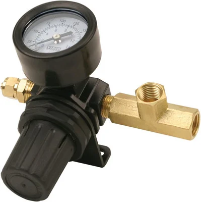 VIAIR Inline Air Pressure Regulator with Mounting Bracket, 0-200 PSI (90150)