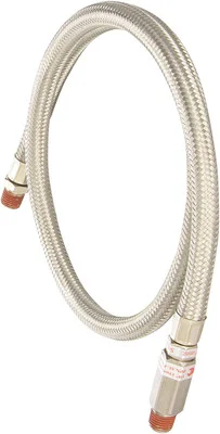 VIAIR Stainless Steel Braided Leader Hose 36-inch with Check Valve (92805)
