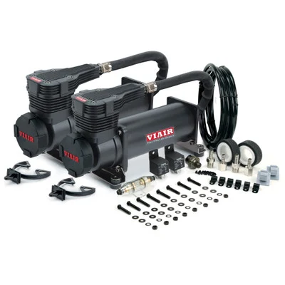 VIAIR Stealth Black Dual 485C Gen 2 Air Compressor Kit 200 PSI (48542)