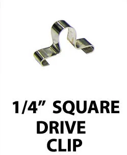 VIM Tools 1/4" Square Drive Socket Rail Holder Clips, 20-Pack (V420C-20B)