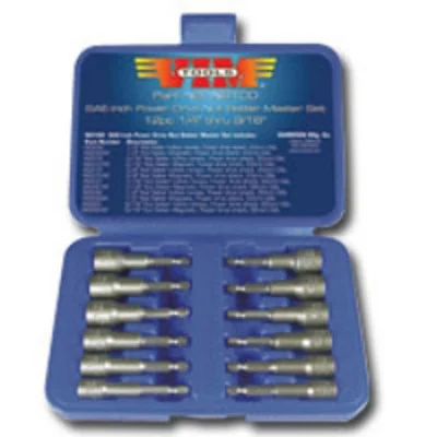 VIM Tools 12 Piece SAE Power Drive Nut Setter Set with Magnetic Drivers (NS100-03)