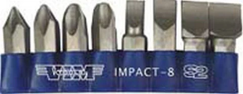 Vim Tools 8-Piece Impact Replacement Bit Set (IMPACT-8)