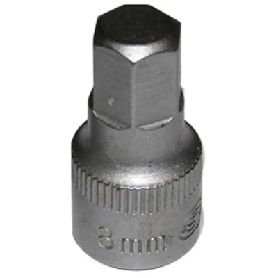 VIM Tools 8mm Hex Drive Bit One-Piece with 1/4" Square Drive (SHM408)
