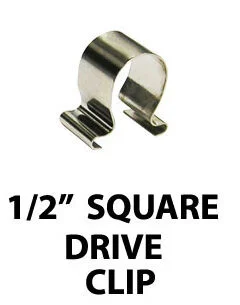 VIM Tools Socket Rail Clips 1/2" Drive 20-Pack for Socket Rails (V422C-20B)
