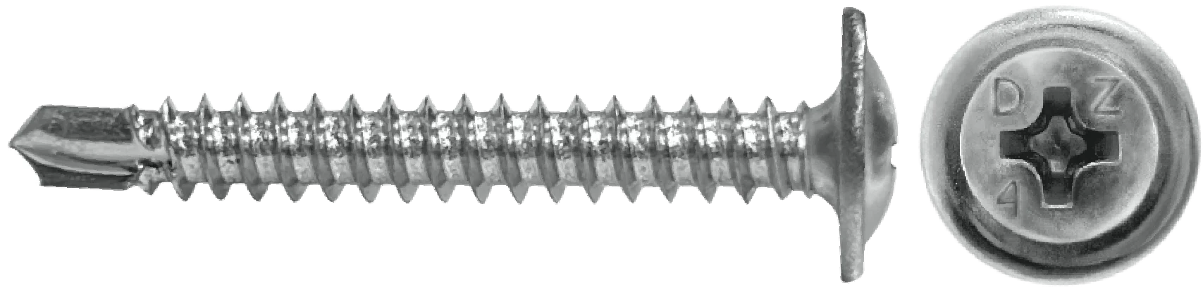 WAFER SELF DRILL SCREWS - PHILLIPS MODIFIED TRUSS (410 STAINLESS STEEL) - #8