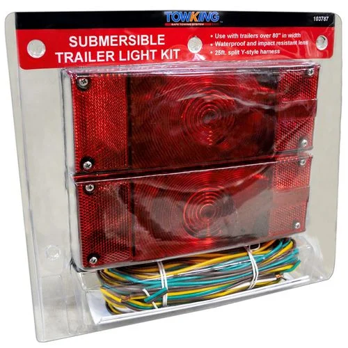Waterproof, Under 80" Trailer Light Kit with 25' Wiring Harness