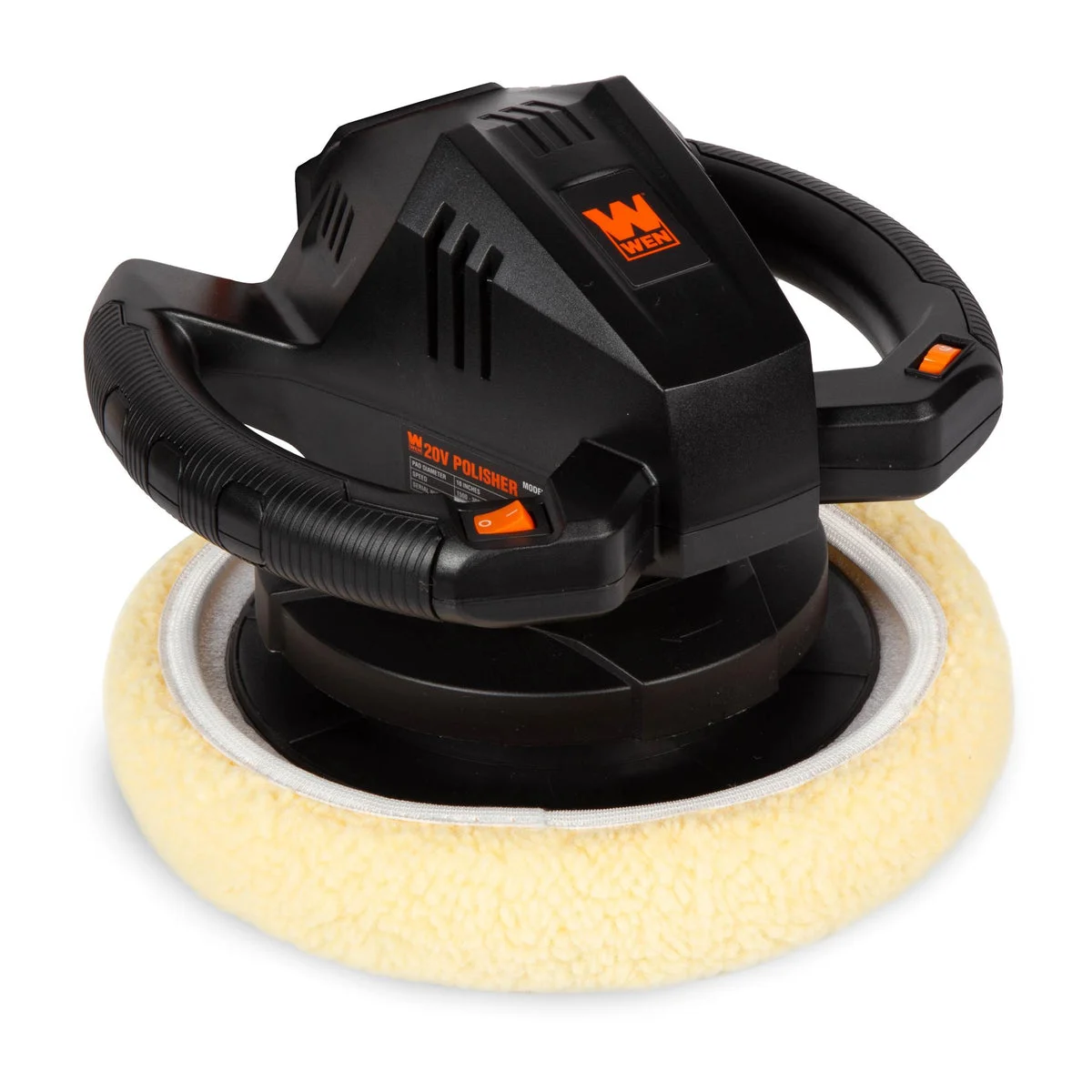 WEN 20870BT 20V Max Cordless 10-Inch Random Orbital Polisher and Waxer Kit (Tool Only – Battery Not Included)