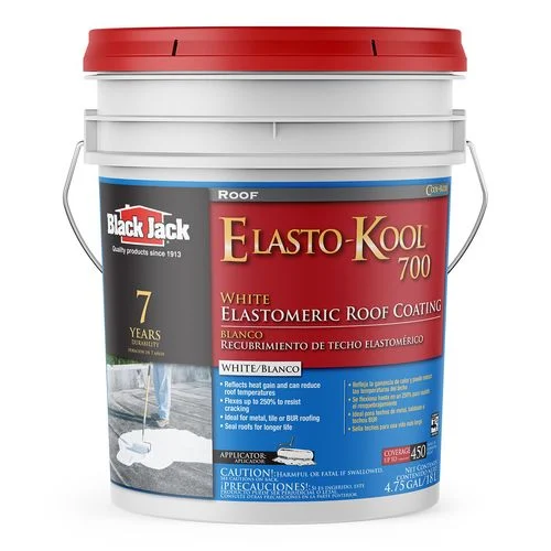White Elastomeric Roof Coating, 4.75 Gallon