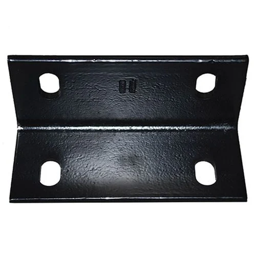 Wide Corner Brace, Steel, Black, 3 In. x 6.6 In. x 1/4 In.
