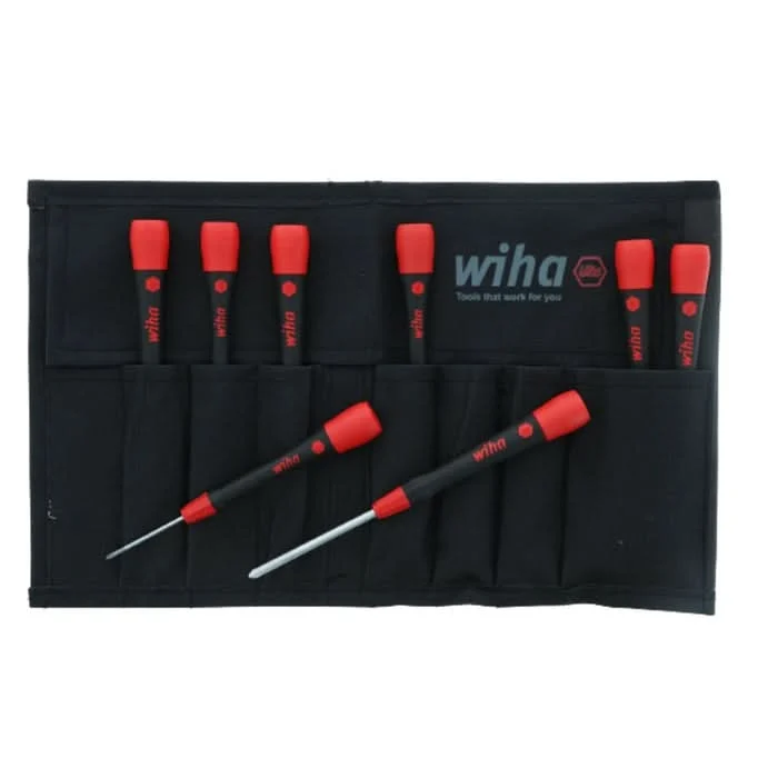 Wiha 26193 8-Piece Picofinish Precision Slotted and Phillips Screwdriver Set