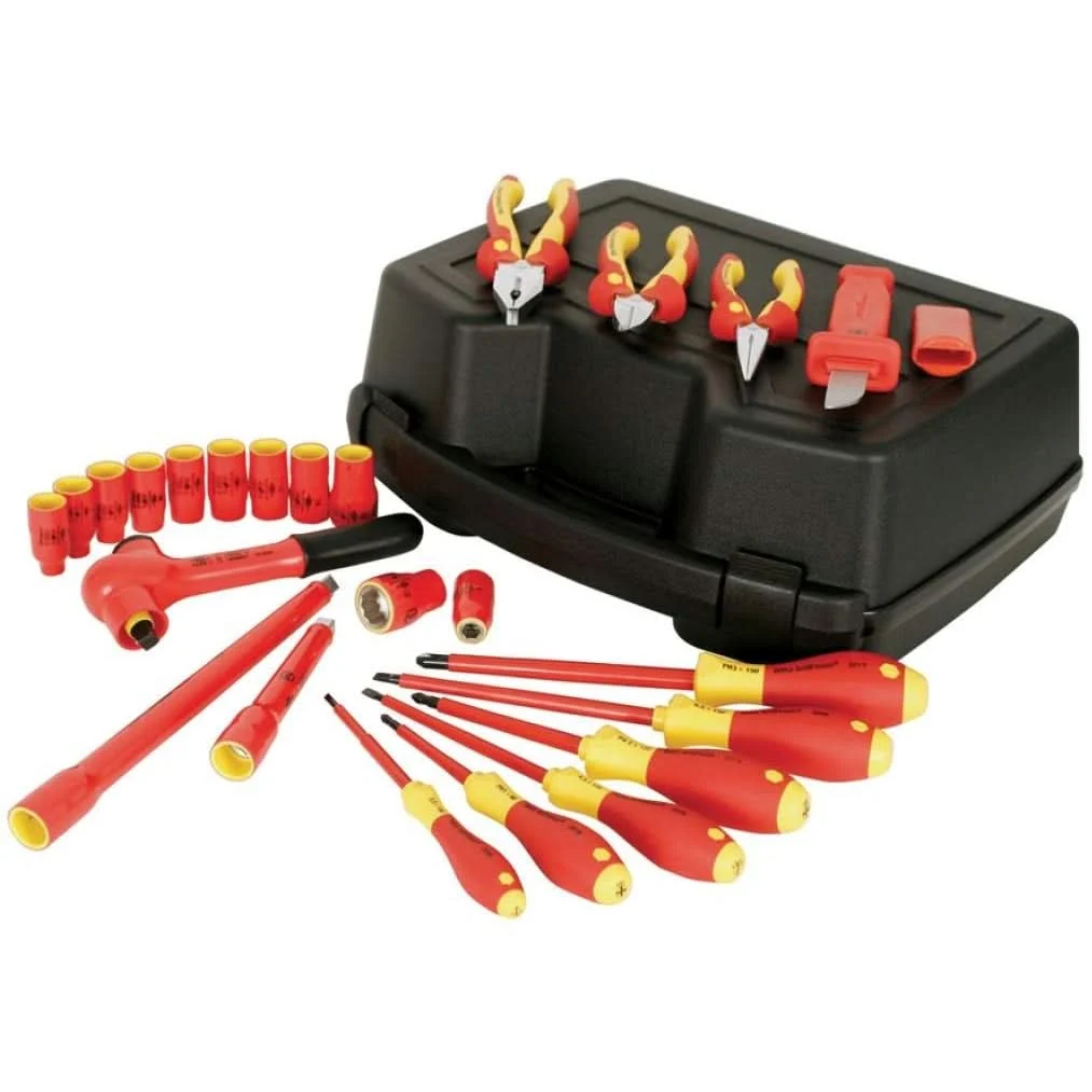 Wiha 31592 Insulated 3/8" Drive Socket 24 Piece Metric Set