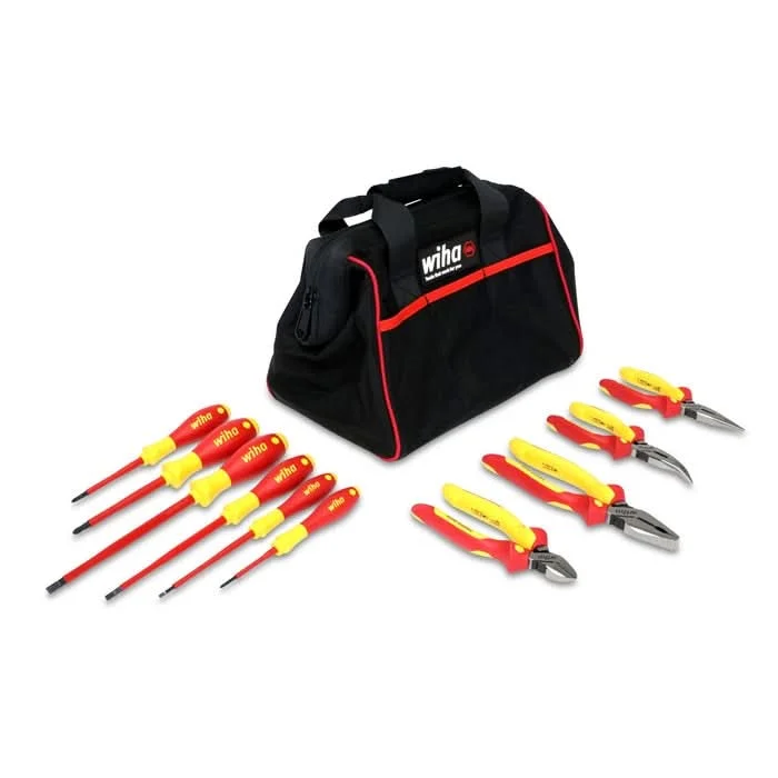 Wiha 32892 10-Piece Insulated Pliers-Cutters and Screwdriver Set