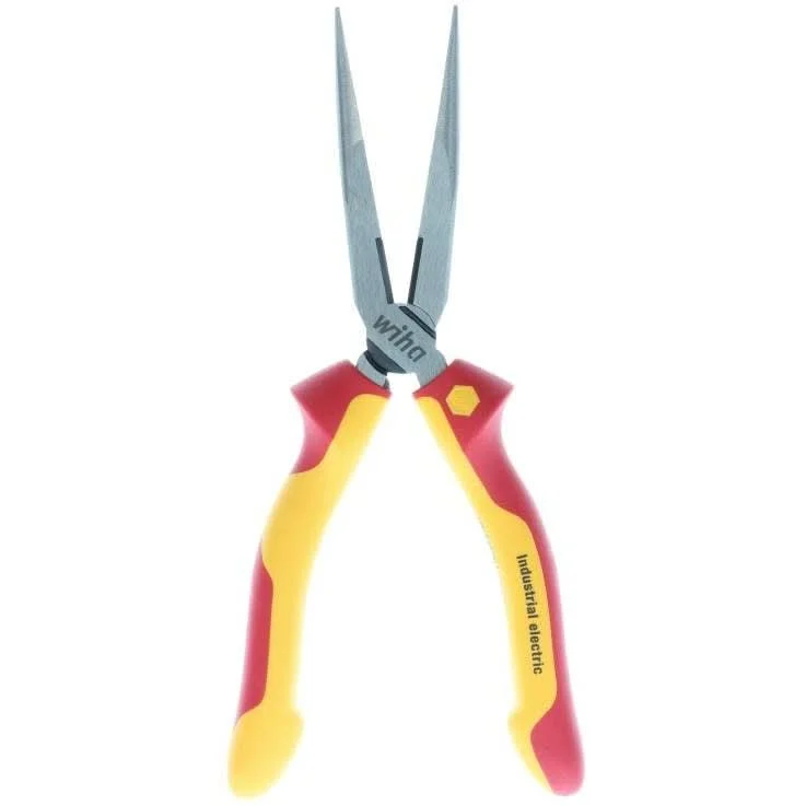 Wiha 32923 Insulated Industrial Long Nose Pliers 8"