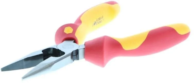 Wiha 32926 Insulated Industrial Long Nose Pliers, 6.3 in.