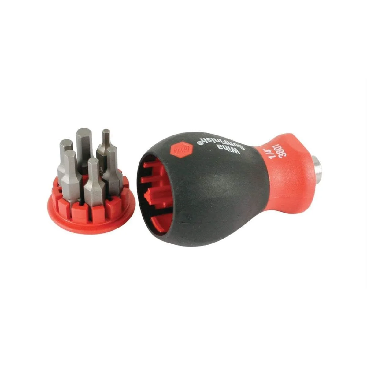 Wiha 38057 6-in-1 Stubby Bit Holder Hex Metric Set