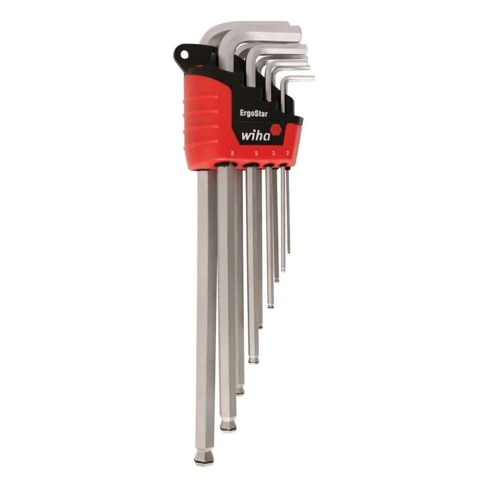 Wiha 66990 MagicRing Screw Holding Ball End Hex L-Key Metric 9 Piece Set