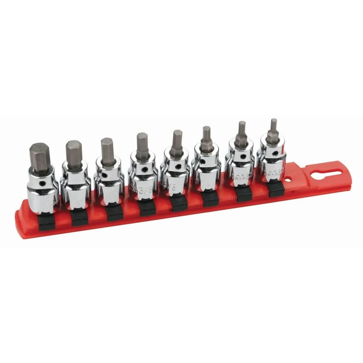Wiha 71392 Hex Inch Bit Socket 3/8" Square Drive 8 Piece Set