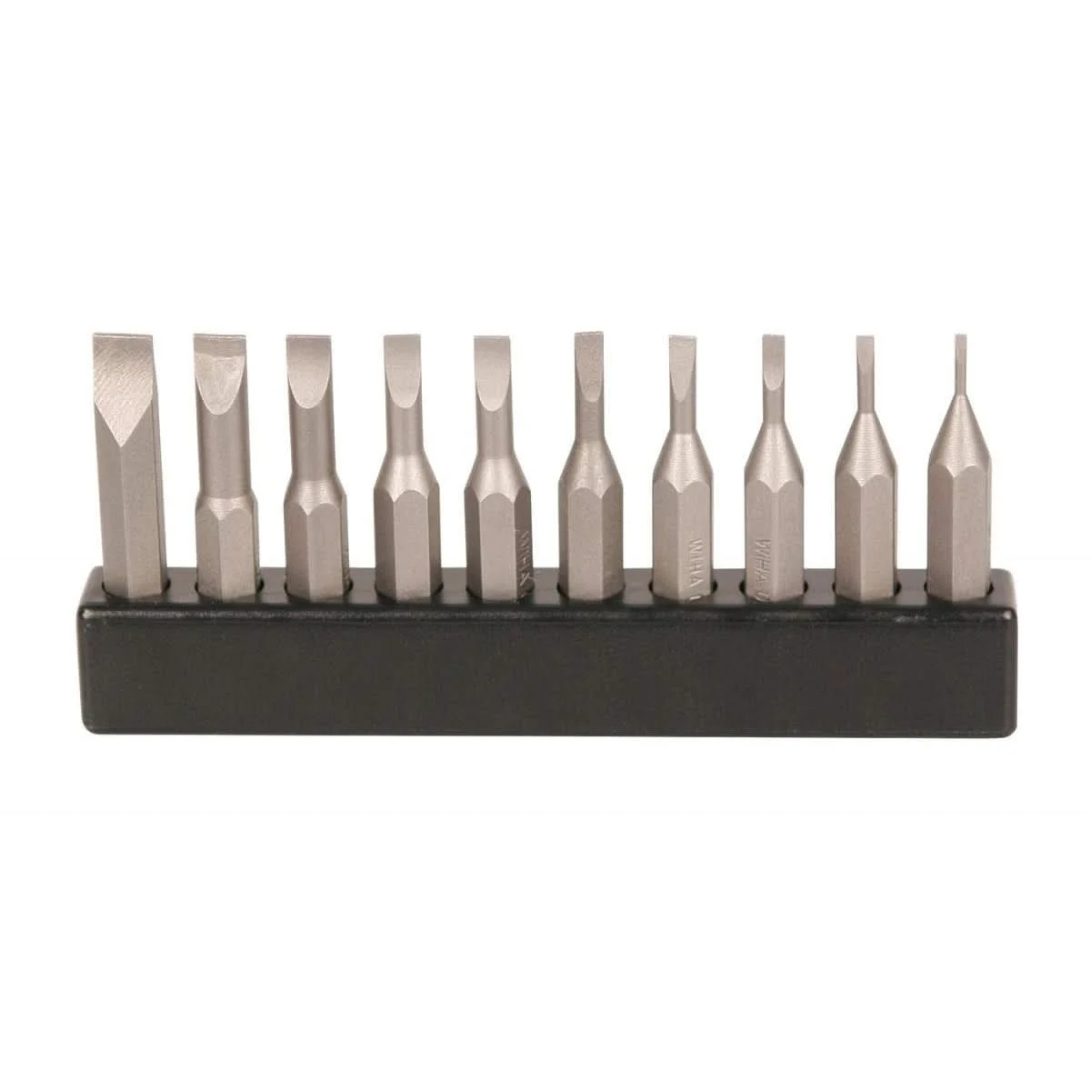Wiha 75984 Micro Bit Slotted 10 Pack