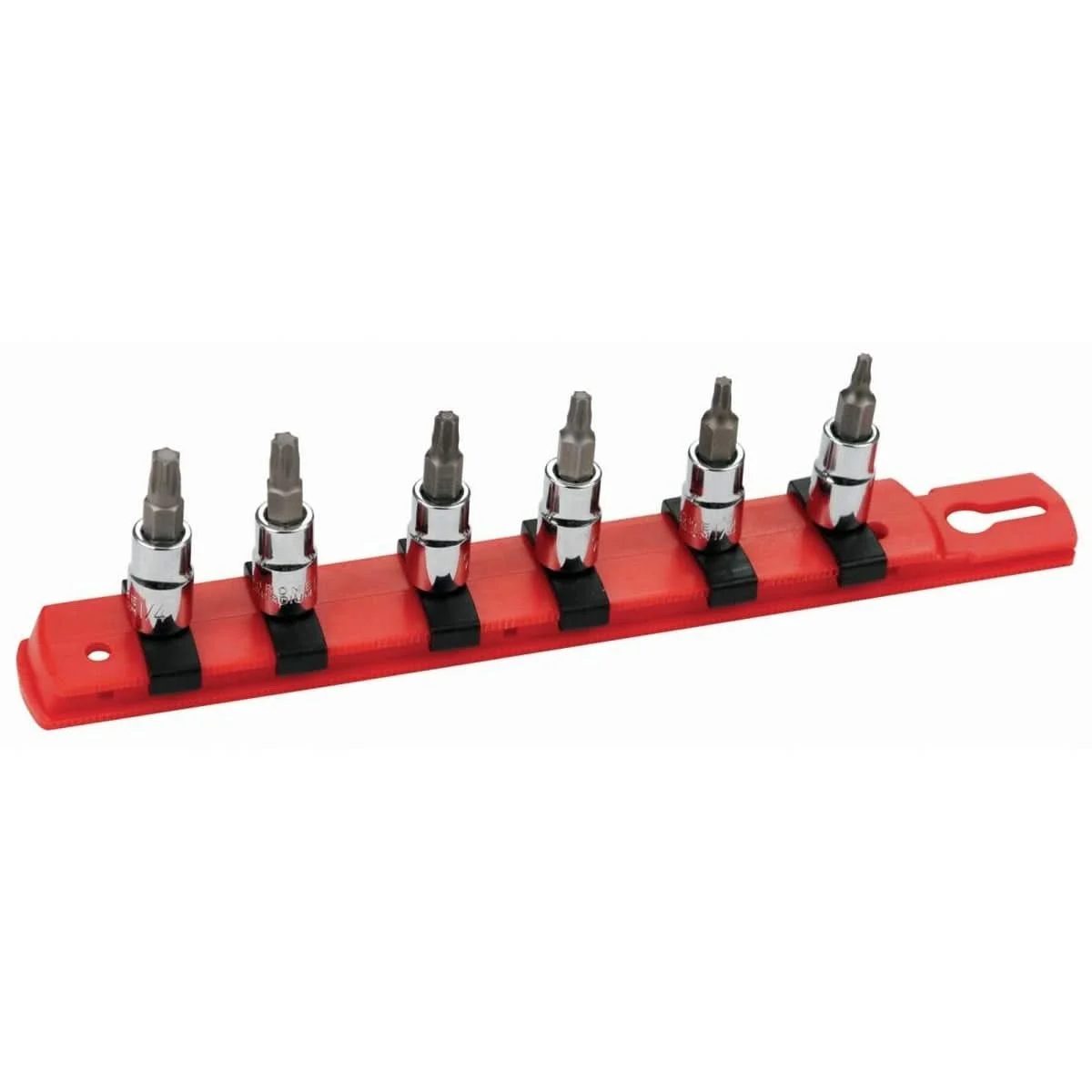 Wiha 76194 Torx Bit Socket 1/4" Square Drive T10-T30 6 Piece Set