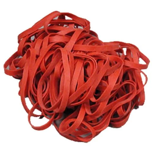 Winmore Brand #127 Red 7" Collard Rubber Bands 1# Bag