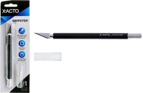 X-Acto Black Gripster Knife with Safety Cap - Type A (X3627)