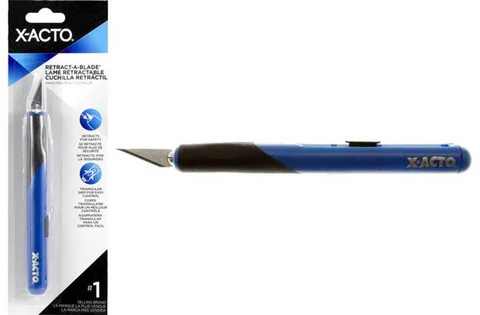 X-Acto Blue Retract-A-Blade Knife Handle #1 Knife (X3204)