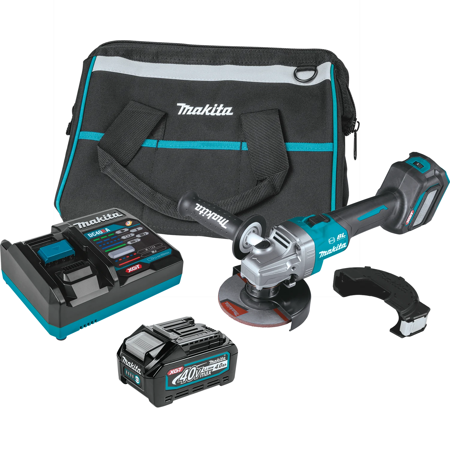 XGT 40V max XGT Brushless Cordless 4‑1/2” / 5" Angle Grinder Kit